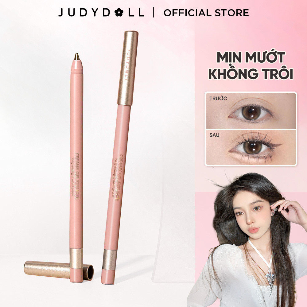 Chì Kẻ Mắt JUDYDOLL .6g Tự Nhiên Sắc Nét Bền Màu Lâu Trôi Chống Thấm Nước Suốt 24hCho Người Mới Tập Trang Điểm & Makeup Chuyên Nghiệp 