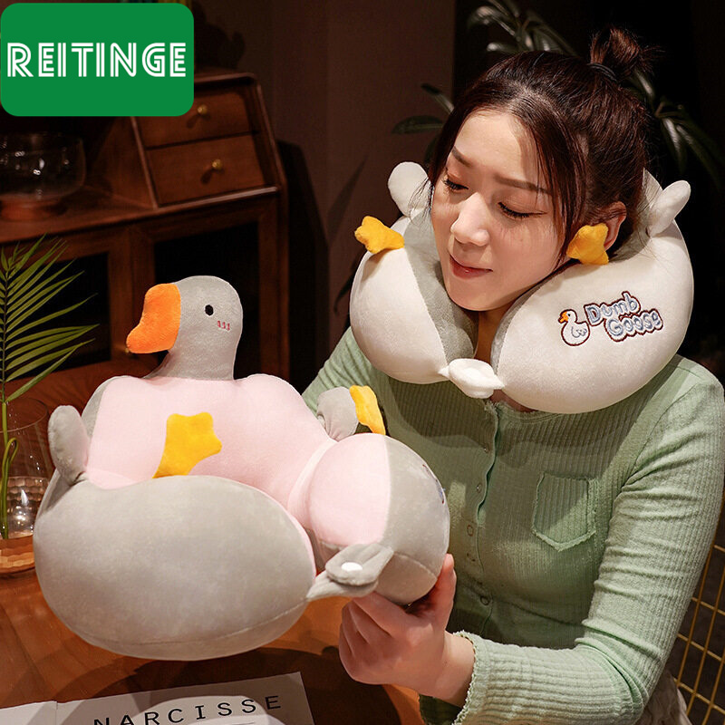 Gối hình chữ u little white goose gối bảo vệ cổ ngủ trưa cột sống cổ gối cổ gối hình chữ u gối ngủ đầu gối lưng gối ngủ cổ
