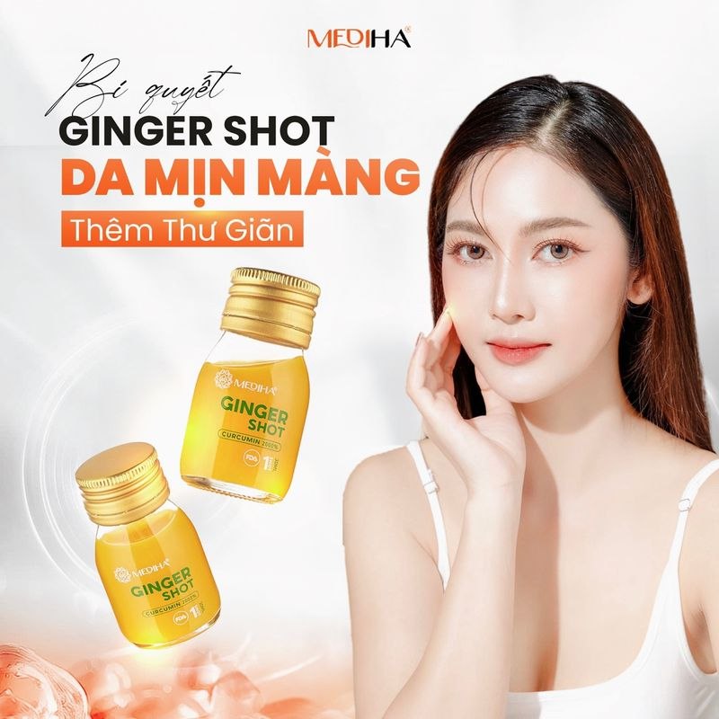 GINGER SHOT detox cơ thể hỗ trợ giảm mụn