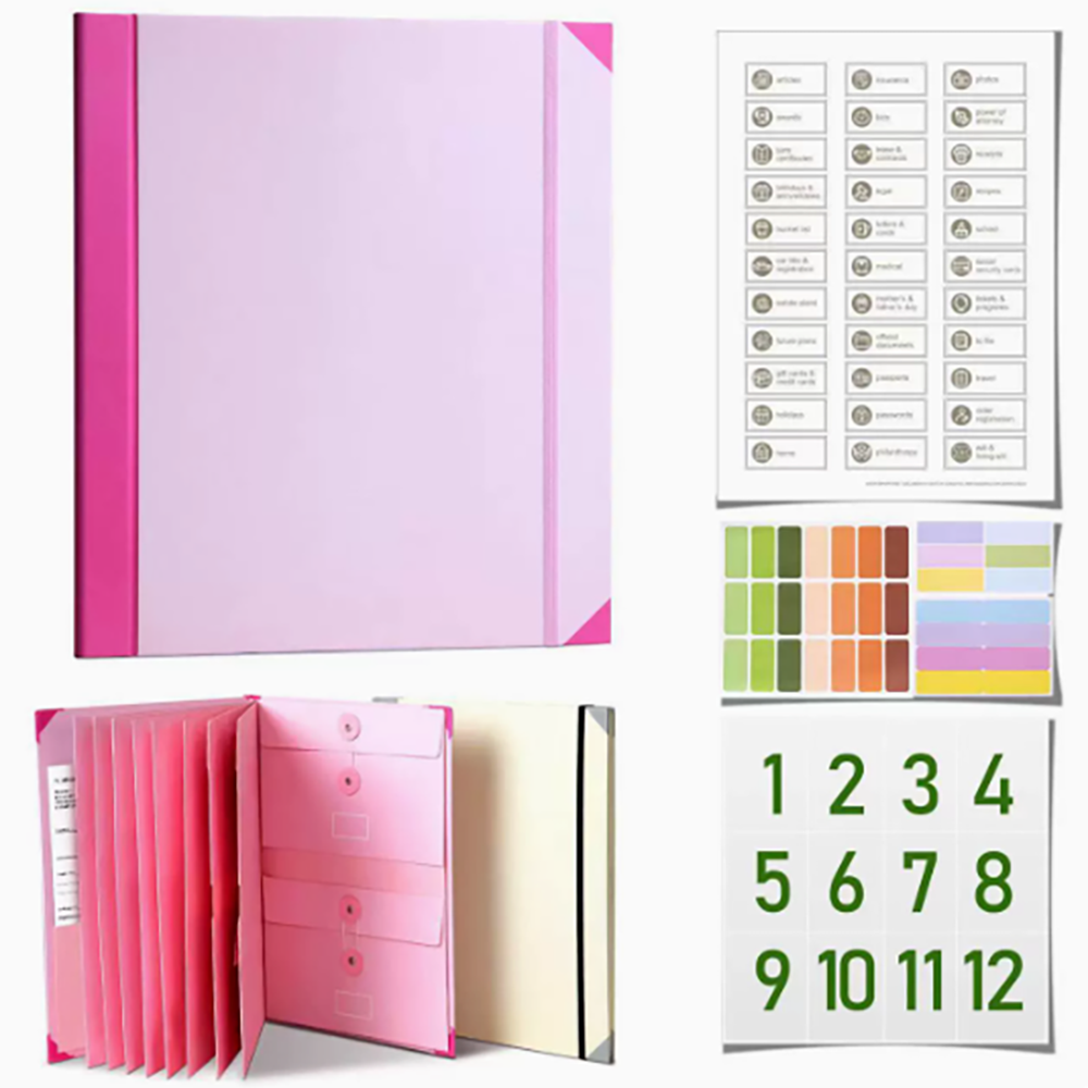 In Case I Go Missing Binder Pocket Folder Organ Bag Loss Prevention Binder Important Documents File 