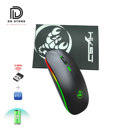 Thông tin Chuột không dây bluetooth HXSJ T18 Thiết kế không ồn Kết nối không dây 10m giá rẻ 1764511138_VNAMZ-7902472210