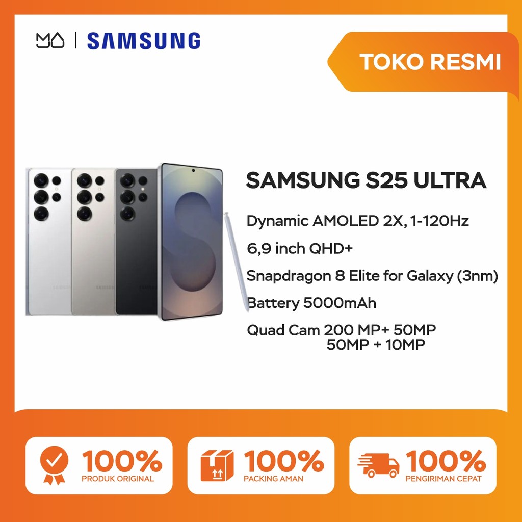 Samsung Galaxy S25 Ultra 12/256GB [Snapdragon 8 Elite for Galaxy 3nm, Dynamic AMOLED 2X, 5000mAh] - Garansi Resmi Giá 20,999,000 Đồng*Miễn phí vận chuyển