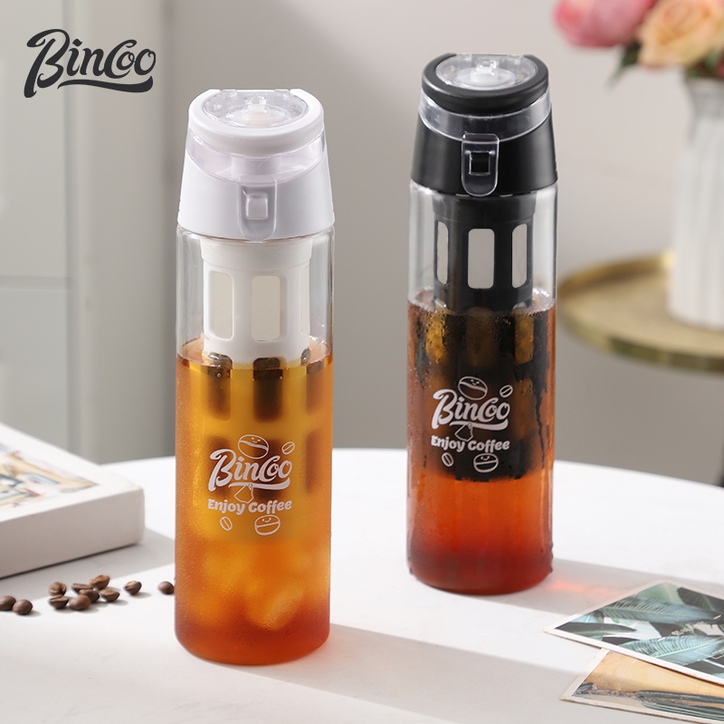 BINCOO Cold Brew Coffee Cup Water Bottle with Strainer Coffee Filter Cup 550ML ราคา 325 บาท*ส่งฟรี