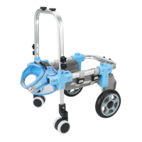 LABAICAI 2/4 Wheel Mobility Pet Mobility Cart Lightweight Aluminum Adjustable Animal Assistance Bracket Mobility Assistance Detachable Pet Rehabilitation Wheelchair Disabled Dogs