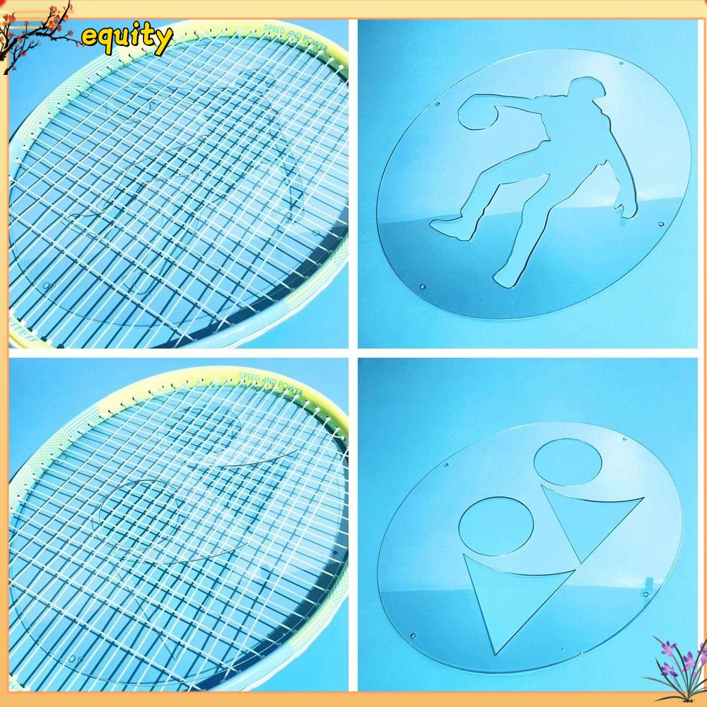 Snoopy Stencil Badminton