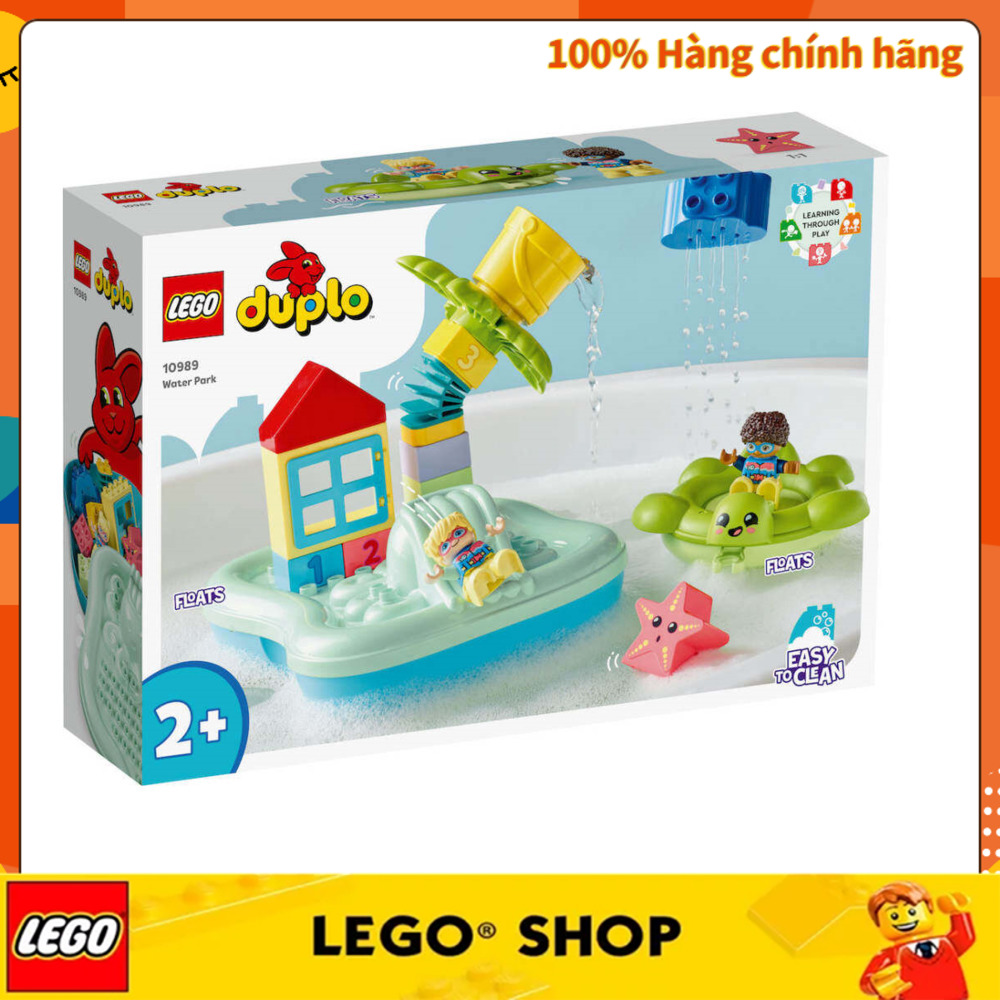 [100% chính hãng] LEGO 10989 Duplo Water Park  2+ pcs LEGO lắp ráp đồ chơi