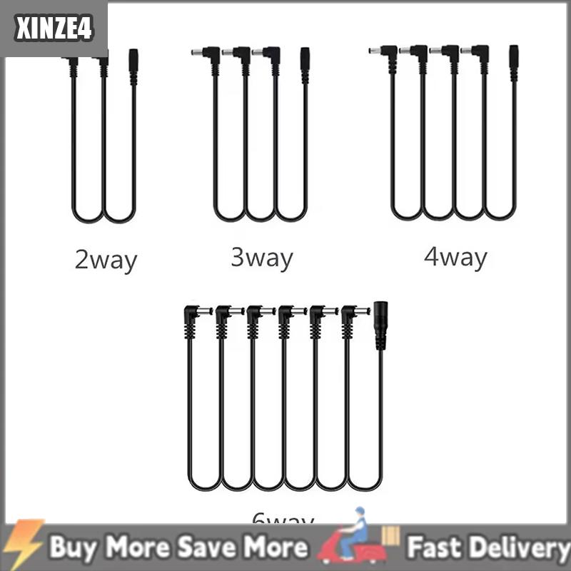 [COD] XINZE4 Guitar Hiệu ứng bàn đạp Daisy Chuỗi 1 để 2 3 5 6 cách Guitar phụ kiện cung cấp điện splitter cáp cho 9V DC adapter cắm