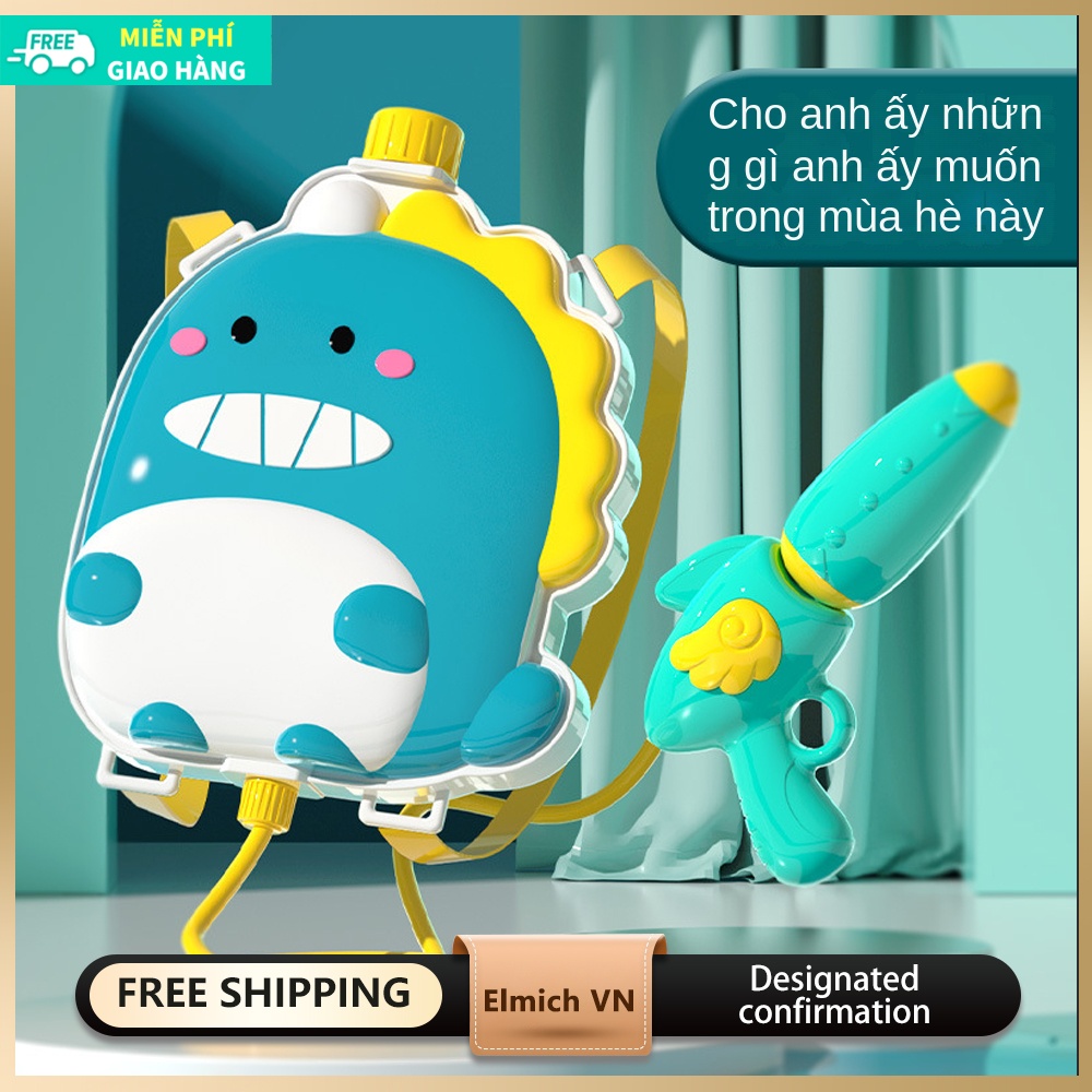 Ba lô trẻ em súng nước đồ chơi bãi biển mùa hè nước kéo súng phun nước súng nước đồ chơi súng nước kéo bãi biển mùa hè