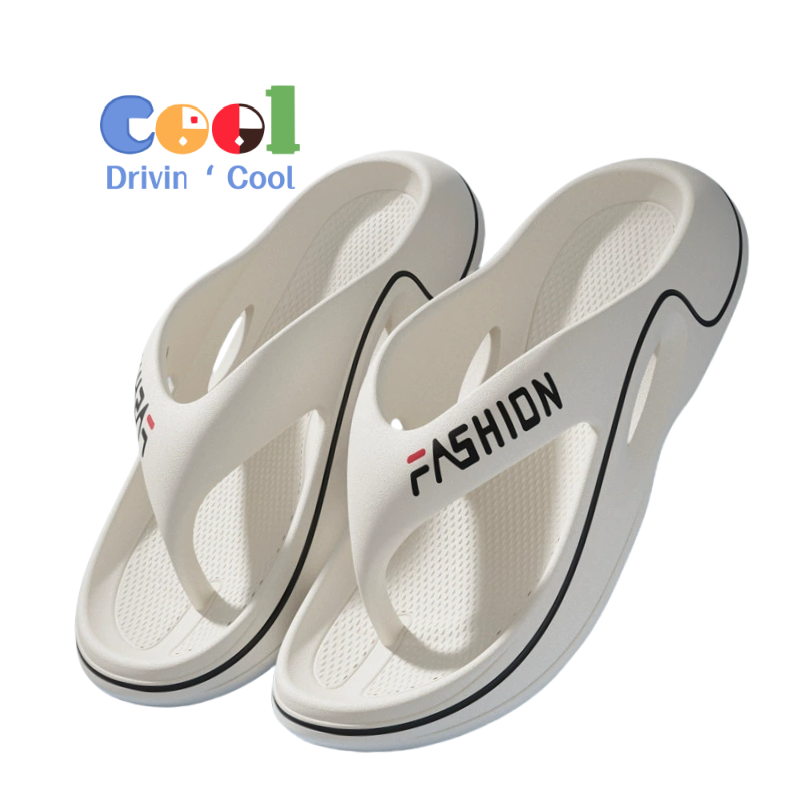 Drivin' Cool รองเท้าแตะแบบใหม่รองเท้าแตะชายหาดกลางแจ้งสำหรับผู้ชายฤดูร้อน ราคา 79 บาท*ส่งฟรี