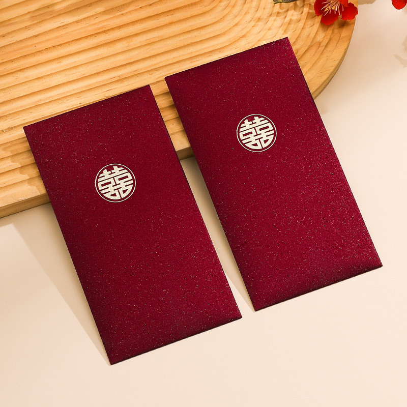 【现货】[!!NEW!!] (6张/1包)结婚红包利是封红色 Wedding Angpao Red Packet