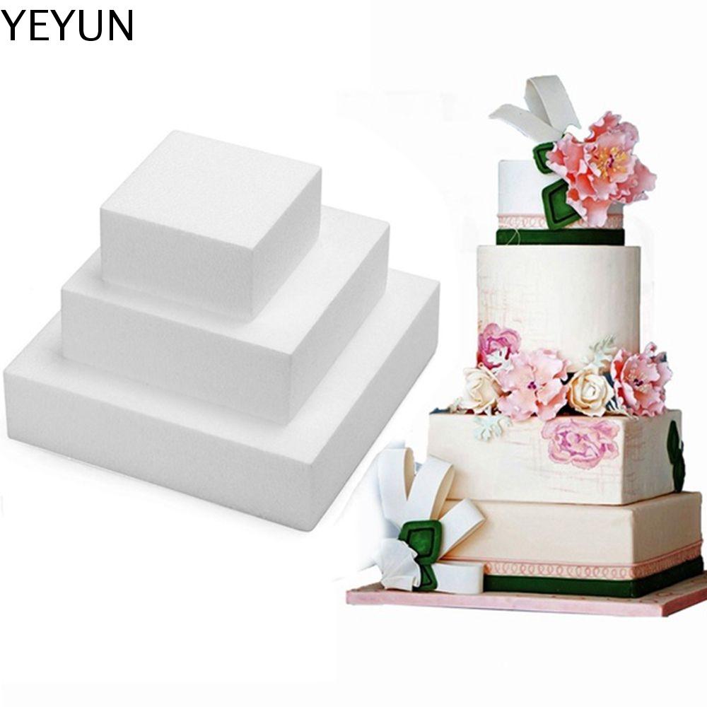 YEYUN Trang trí tiệc Thủ công Đồ nướng Polystyrene xốp Phụ kiện nhà bếp Mô hình thực hành Mô hình bánh giả Mô hình tự làm Khuôn bánh xốp