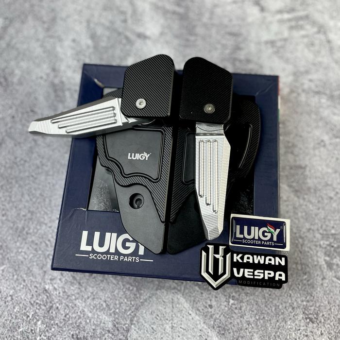 PROMO- FOOTSTEP LUIGY FULL ALLUMUNIUM CNC FOR VESPA SPRINT - PRIMAVERA - TOKO TERMAY Harga 1,769,000 rupiah*Gratis Ongkir