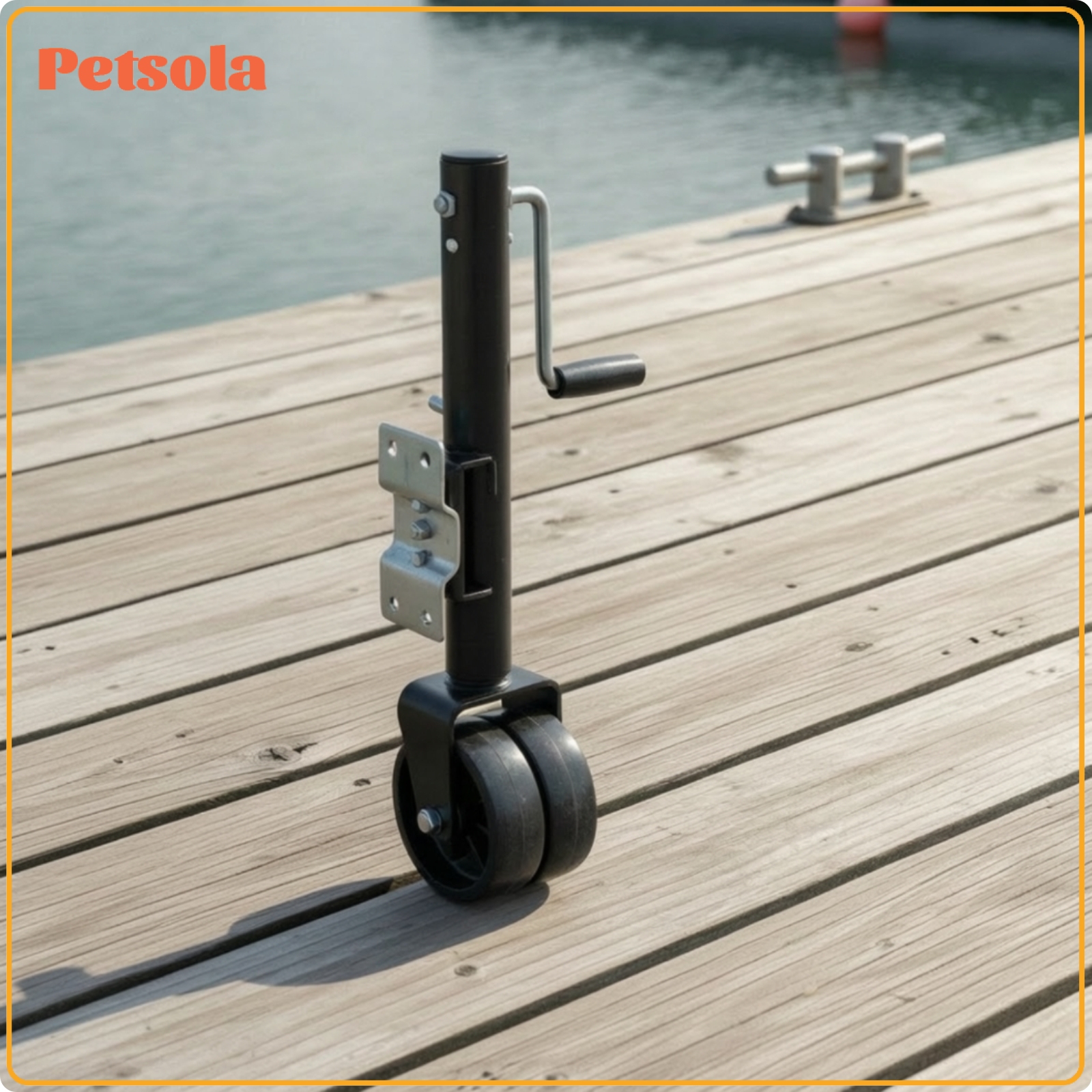 petsola Heavy Duty Trailer Jack Swivel Caster Bolt-on Trailer Jack with Dual Wheels Smooth-Rolling Hardware Reliable for Rv Campers ราคา 10,491 บาท*ส่งฟรี