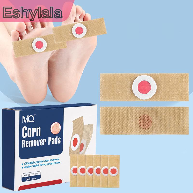 Eshylala แผ่นป้องกันนิ้วเท้าและเท้าข้าวโพดสติกเกอร์ติดรองเท้าแบบติดเองแผ่นรองส้นเท้านุ่มวางเท้า ราคา 76 บาท*ส่งฟรี