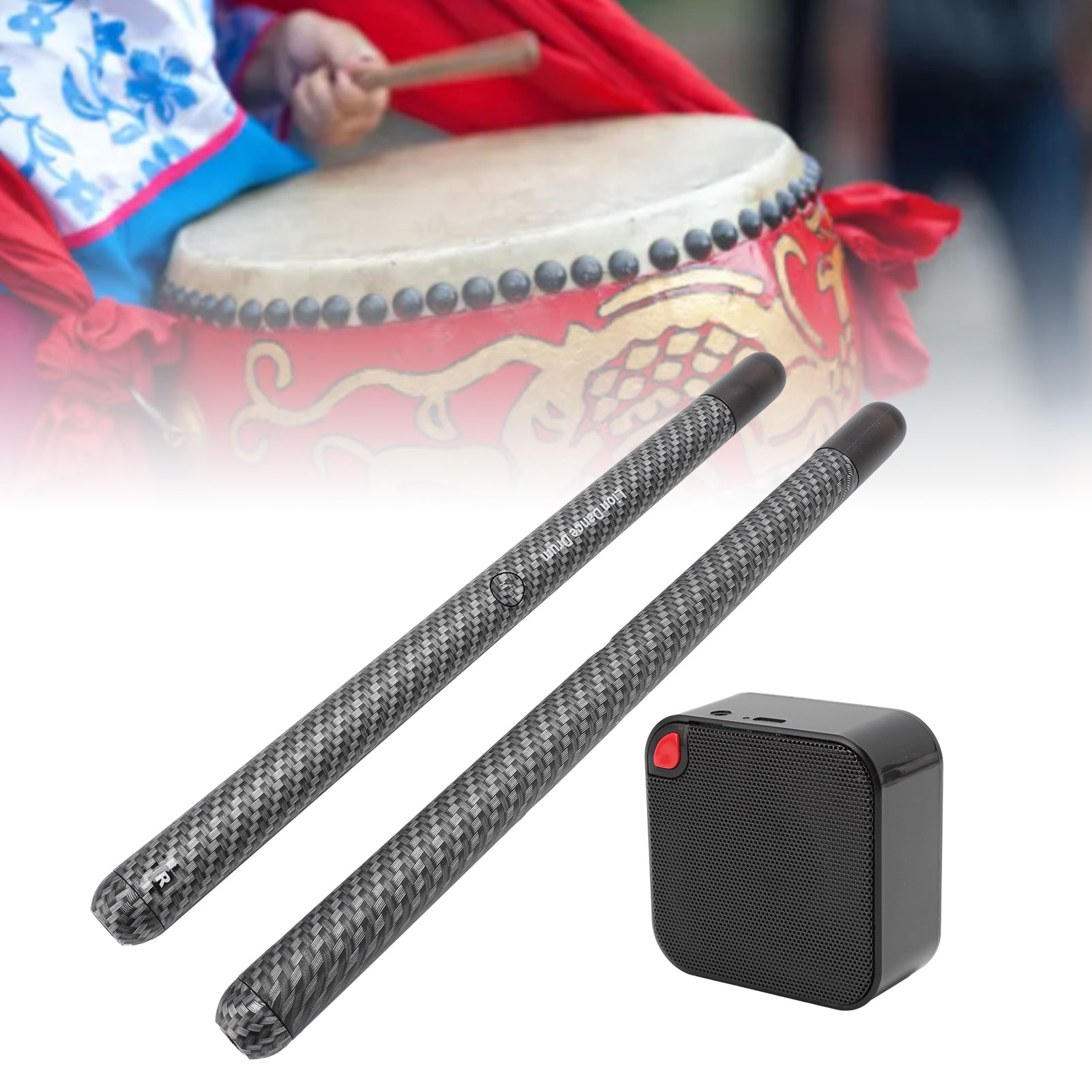 Razer ảo điện drumsticks xách tay không khí Bộ cây gõ trống với 2 âm thanh im lặng thực hành thiết lập cho người mới bắt đầu người lớn