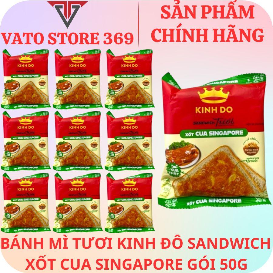 Bánh mì tươi KINH ĐÔ sandwich xốt cua singapore gói 50g