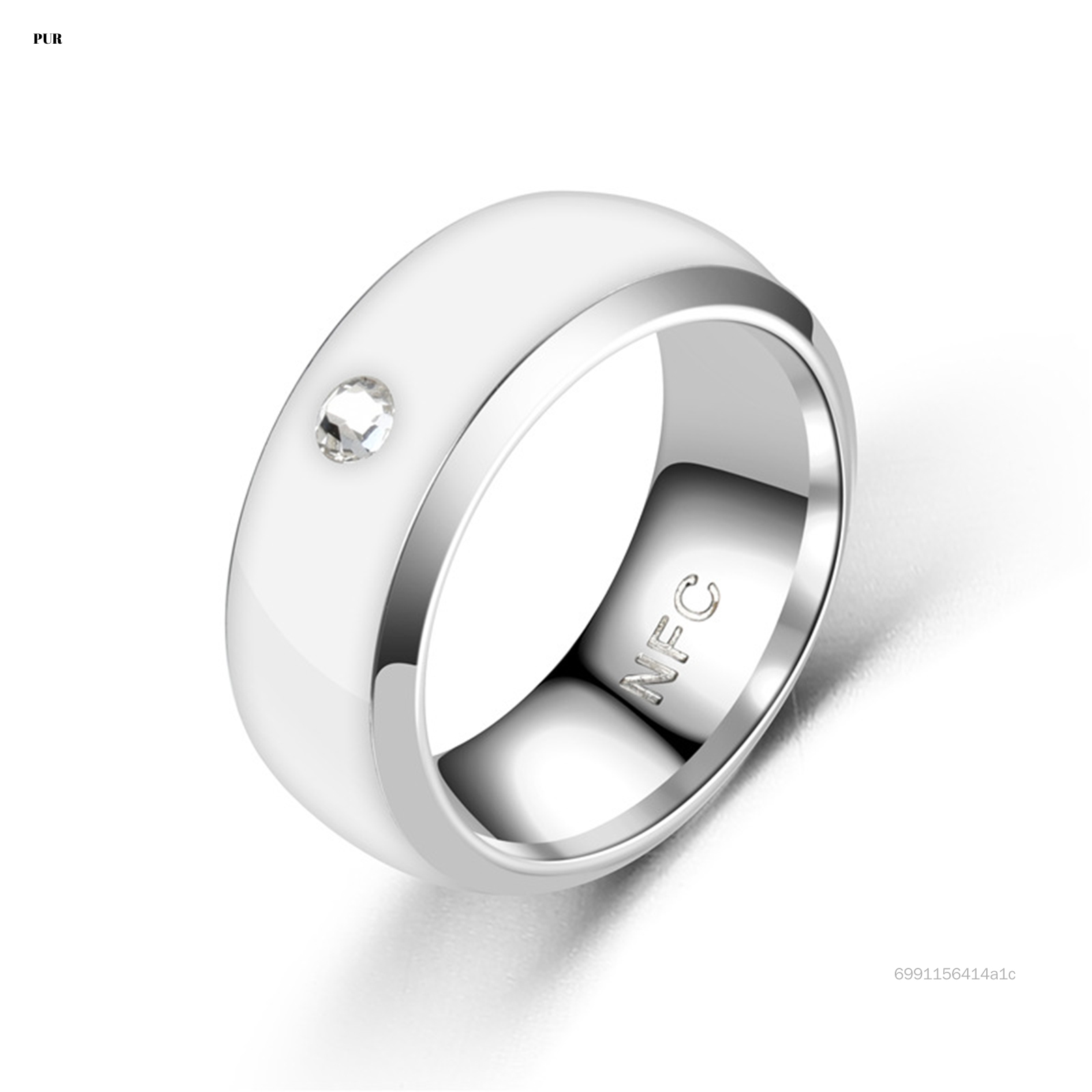 Vòng NFC bằng thép không gỉ với thiết kế kim cương cho chức năng thẻ điện thoại thông minh RO-VN