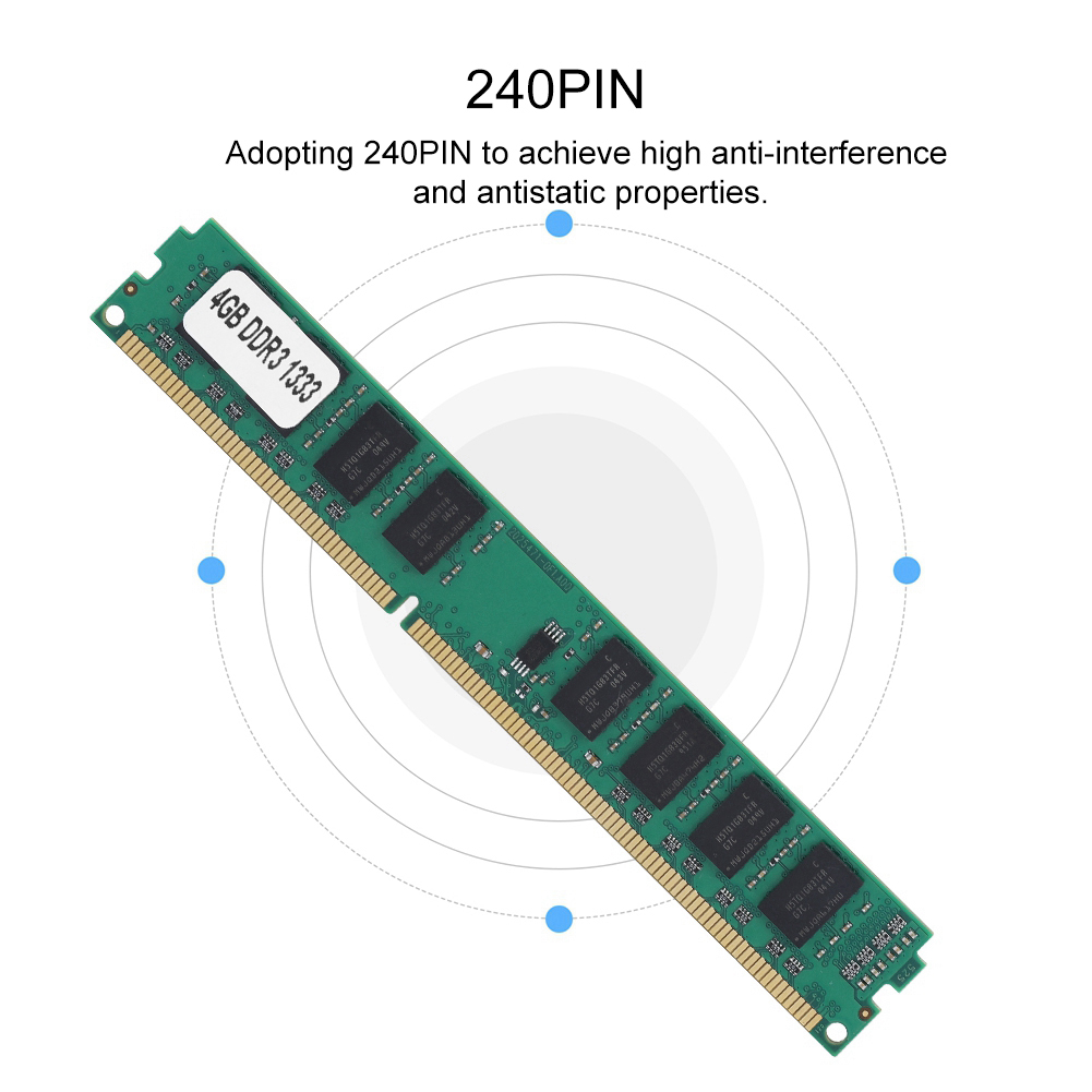 Garosa RAM DDR3 hoạt động trong thời gian dài tiết kiệm năng lượng cho trong nhà Giá 413,000 Đồng*Miễn phí vận chuyển