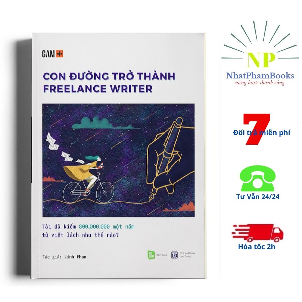 Sách - Con Đường Trở Thành Freelance Writer (Tái bản) - Rio Book