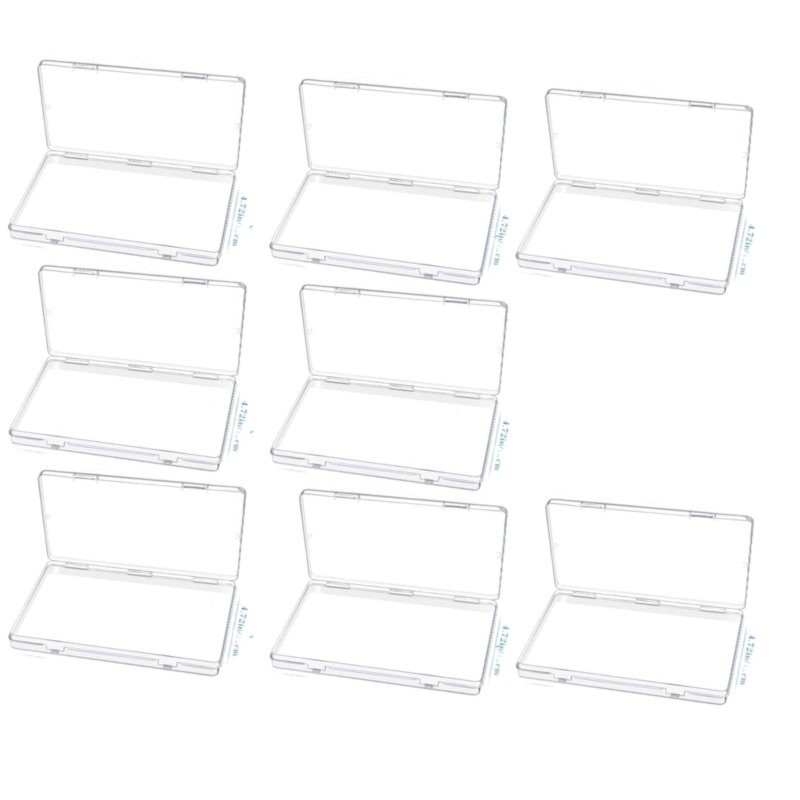[LF7L]Flat Breast Milk Freezer Storage Organizer 8 Pcs Clear for Breastfeeding Bag Compatible Space-Saving Breastmilk Freezer Tray