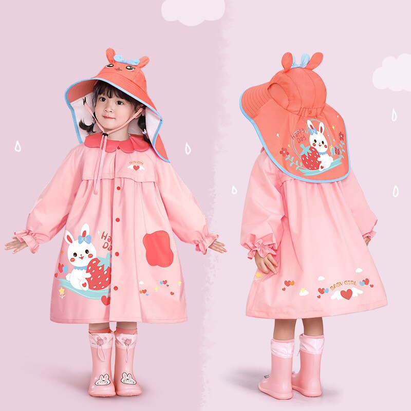 Use Raincoat Girl Raincoat Children's And Girl Student Shine Rain Children's Baby New Raincoat Girl Kindergarten Dual ราคา  1,366 บาท*ส่งฟรี