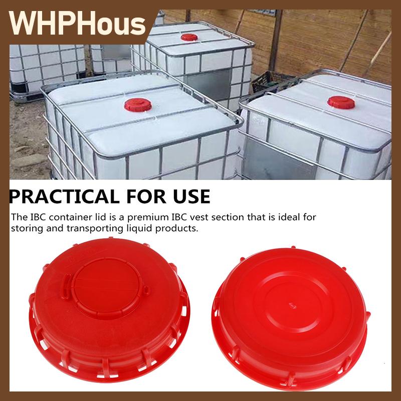 WHPHous Red IBC Lid Water Liquid Storage IBC Tank Fitting Plastic Cover Cap Adaptor ราคา 58 บาท*ส่งฟรี