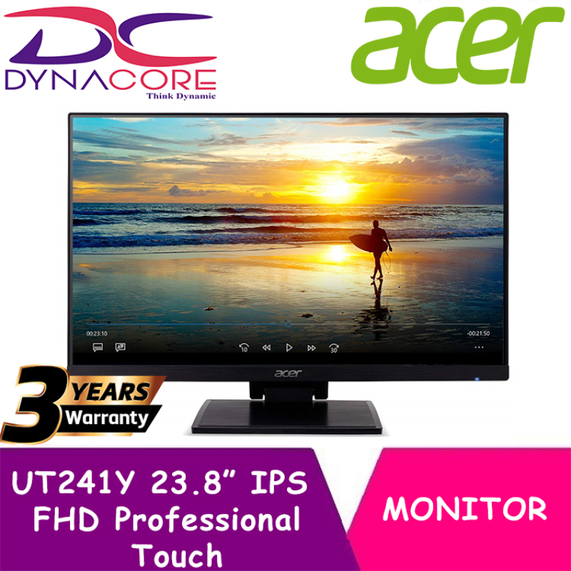 DYNACORE - Acer UT241Y 23.8-inch IPS, FHD Professional Touch Monitor (3