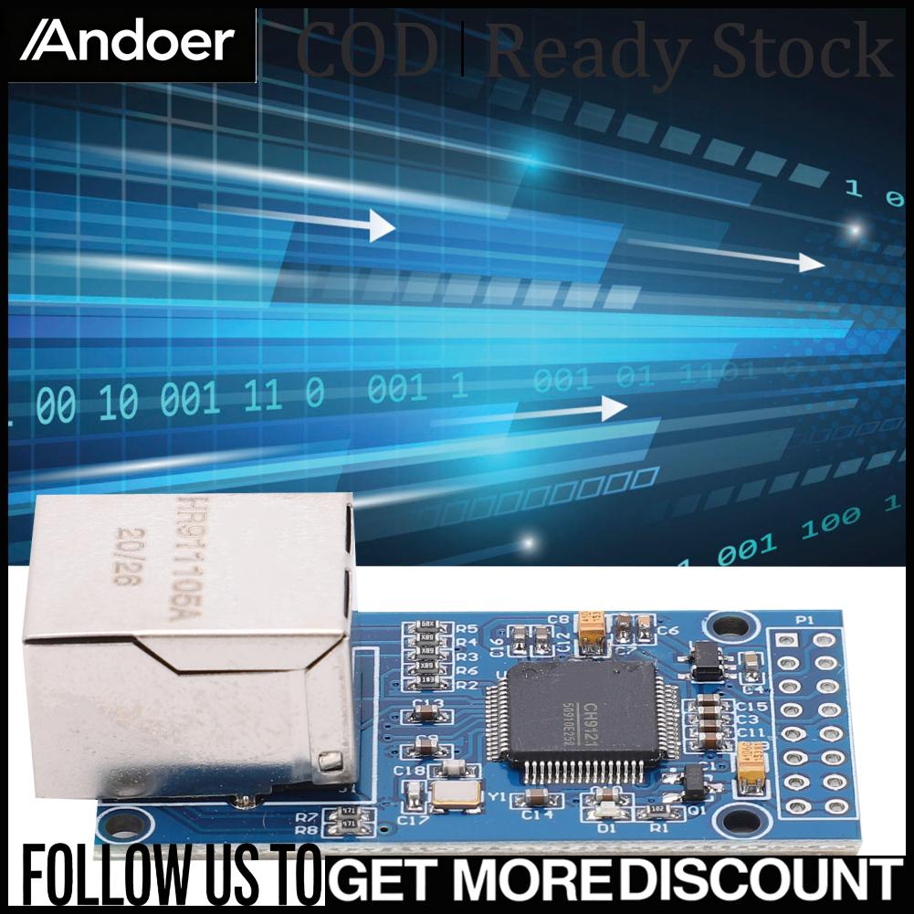 Andoer Nối tiếp với mô-đun Ethernet Máy chủ cổng Bảng mạch máy vi tính chip đơn CH9121 Giá 162,000 Đồng*Miễn phí vận chuyển