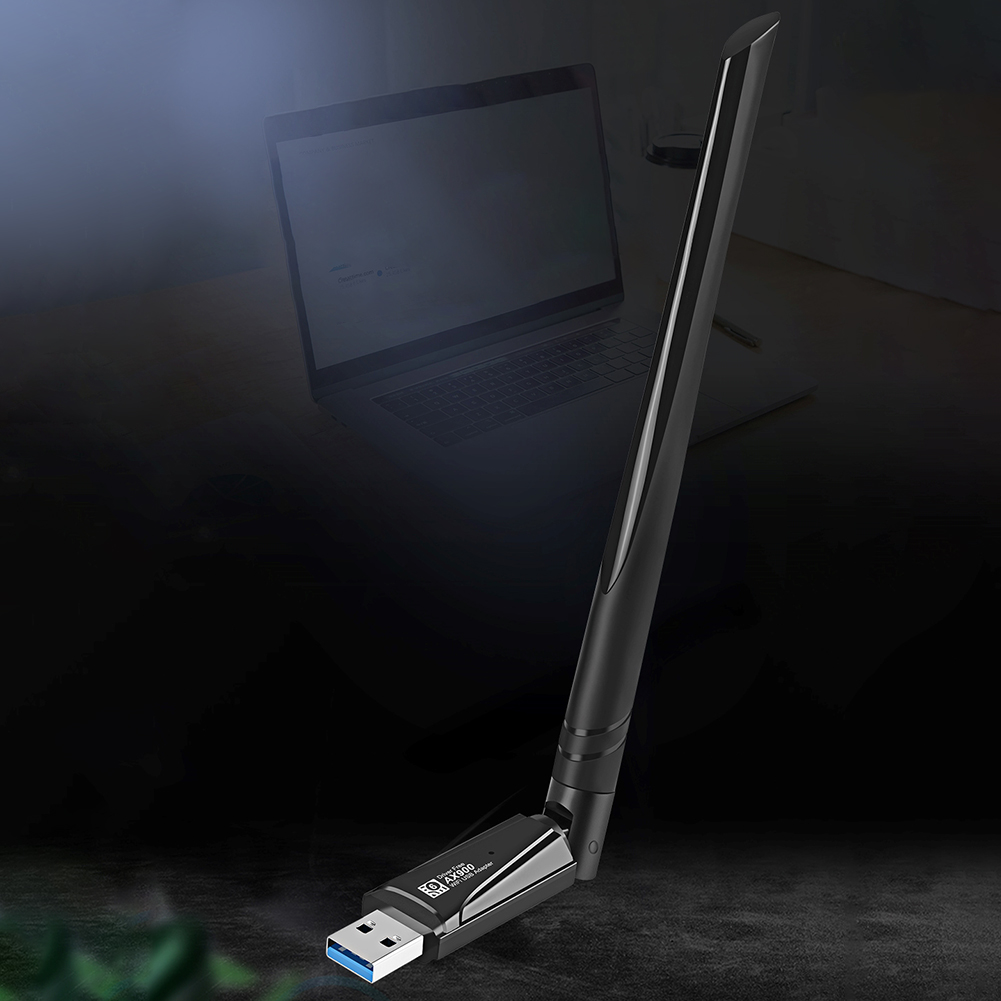 WiFi 6 อะแดปเตอร์ USB 900Mbps Dual Band 2.4G และ 5GHz 2-in-1 Dongle ไดรฟ์ฟรีการ์ดเครือข่าย 5dbi เสาอากาศสำหรับ Windows 7/10/11 ลินุกซ์ ราคา 9,538 บาท*ส่งฟรี