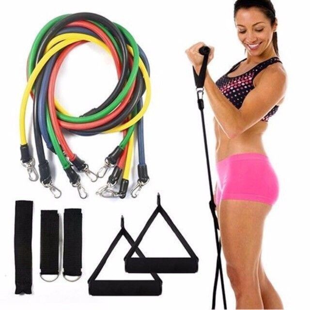 Bộ tập gym 5 dây ngũ sắc mới đa năng - Thingkids