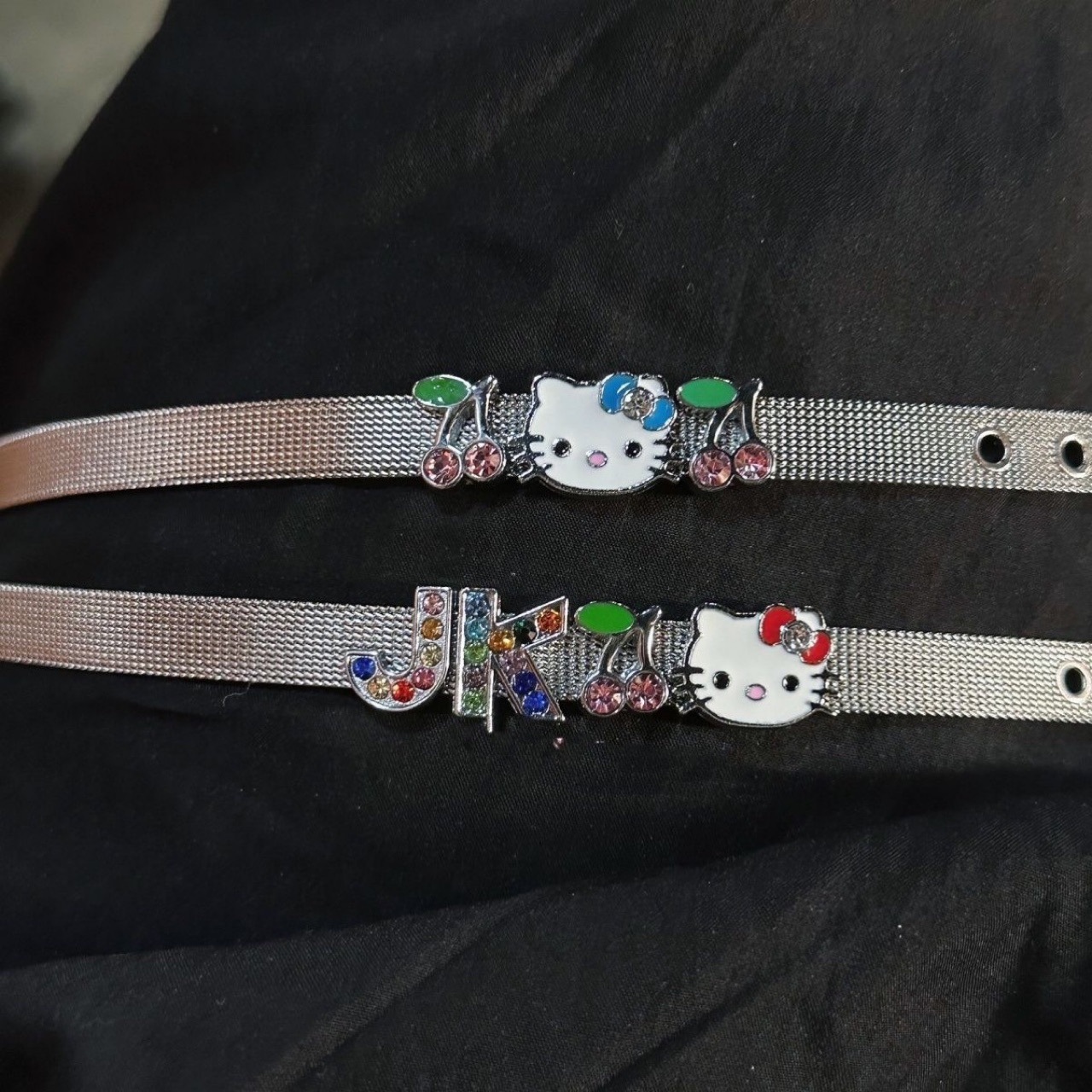 SY Fashionable And Versatile Ins Millennial Style Hot Girl Kitty Cat Cherry Cartoon Couple Bracelet Cute Girl Heart Gift