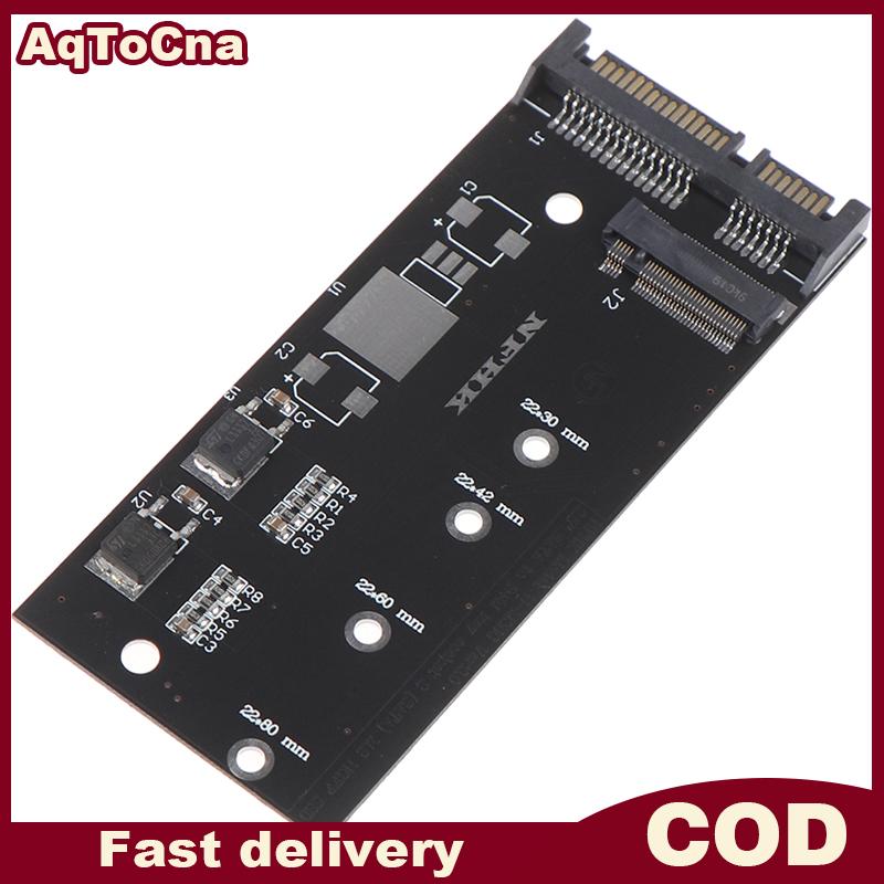 AqToCna B + M คีย์ SATA M.2 NGFF SSD ไปยัง SATA 3 raiser M.2กับ SATA อะแดปเตอร์การ์ดขยาย ราคา 74 บาท*ส่งฟรี