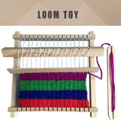 ALLFRUI Durable Easy Operate Wooden Wool Craft Household Weaving Loom Knitting Machine Knitted Toy Handcraft