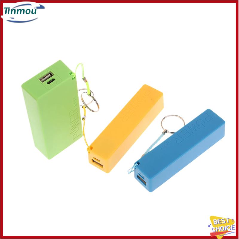 【Tinmou】🌟🌟【Hot Sale】🎈 Điện thoại di động ngân hàng sạc pin gói cho trường hợp tự làm hộp Protable đầy màu sắc stroage hộp