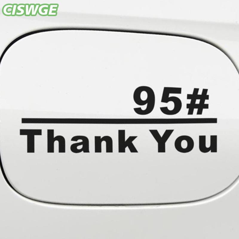[CISWGE Auto] 2 cái Cảm ơn bạn Decal sticker cho xe bình nhiên liệu cá nhân Auto phụ kiện bên ngoài không thấm nước bền Giá 18,295 Đồng*Miễn phí vận chuyển