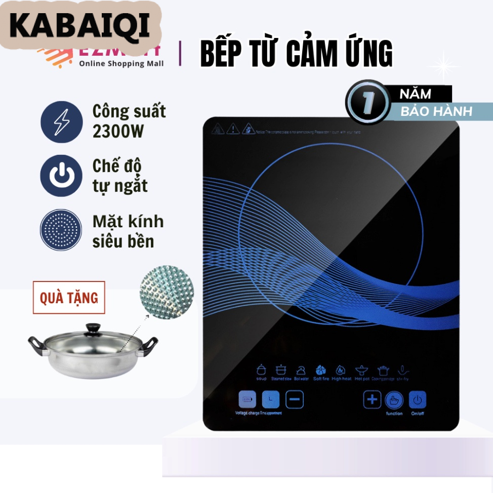 KABAIQI Bếp Từ 2200w Có Chức Năng Hẹn Giờ Tiết Kiệm Điện