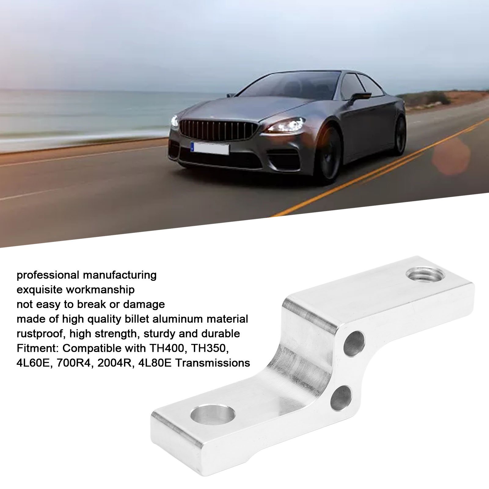 Dipstick Bracket phôi nhôm dipstick giá đỡ cho Bộ chuyển đổi với vít cho th400 th350 4l60e 700r4 2004r 4l80e