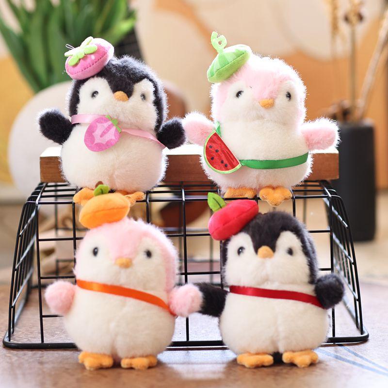【Youer】 Dễ thương chim cánh cụt Đồ chơi sang trọng Keychain phim hoạt hình nhồi bông búp bê Ba lô mặt dây chuyền túi treo trang trí đáng yêu Quà Tặng