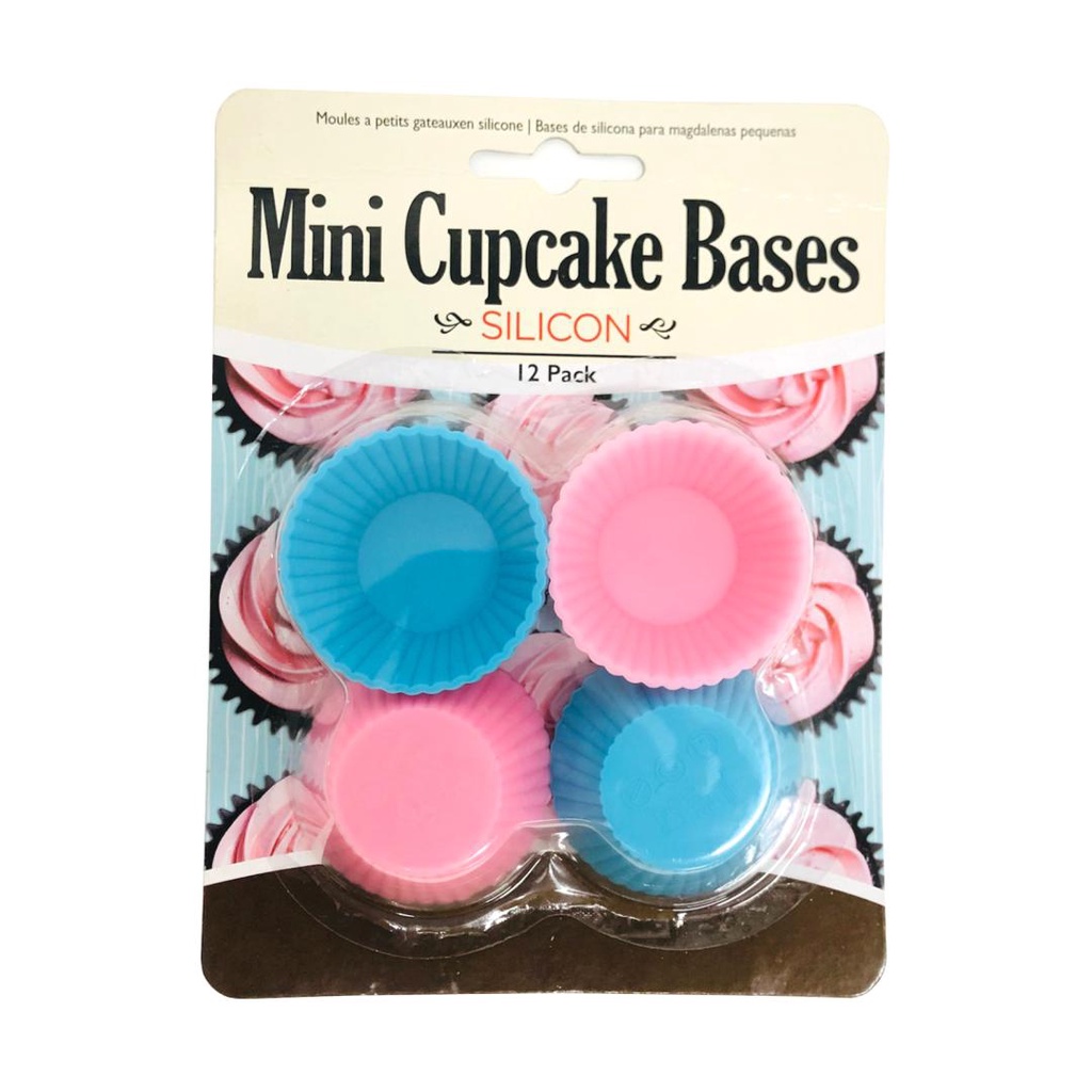 Khuôn Nướng Bánh Cupcake Mini Silicon Silicon Mini Cupcake Bases 12 Cái