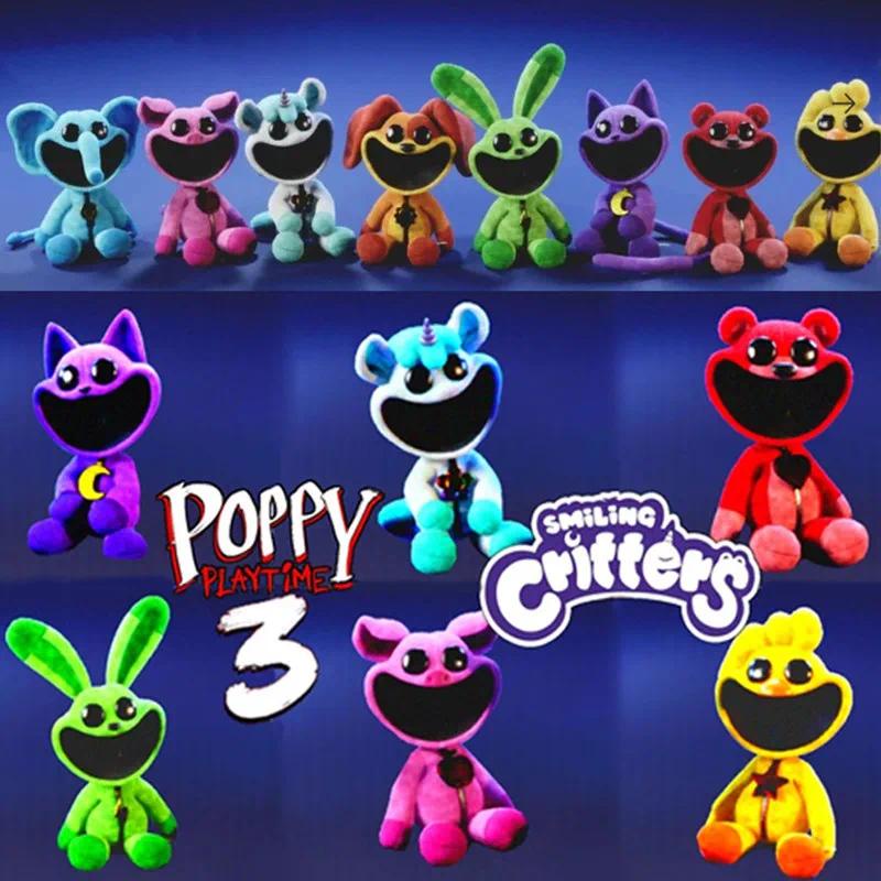 Thú Nhồi gấu Bông mèo Hình Catnap Dogday Động Vật Hoạt Dễ Thương Cho Bé smiling critters poppy playt