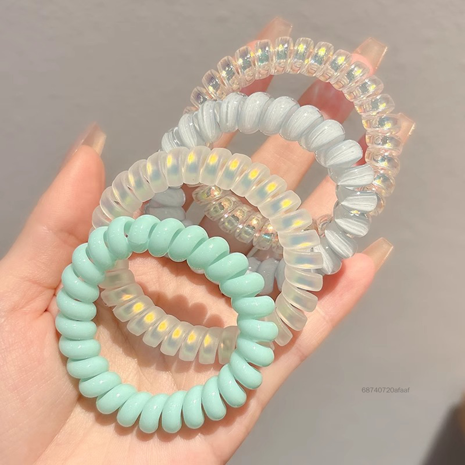 Dây buộc dây điện thoại được thiết kế với thiết kế đầy màu sắc cho dải tóc đàn hồi cho bạn bè thành viên gia đình TF-HOM-VN