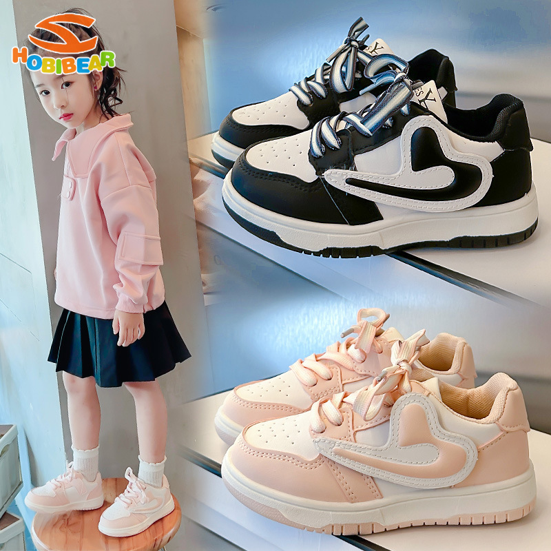 HOBIBEAR Children s sneakers new style girls fashion soft sole casual shoes