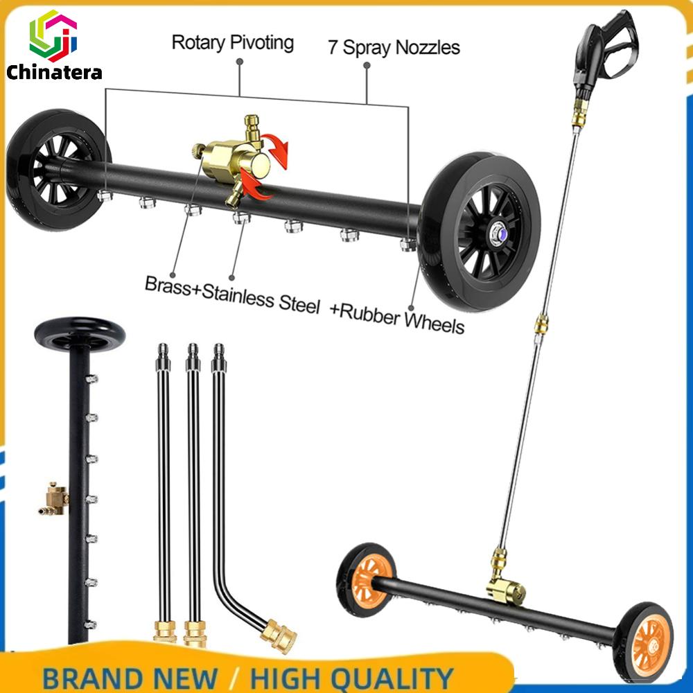 【Chinatera】เครื่องซักผ้าแรงดัน 22 นิ้วขยายได้ 3-wand ความดันสูงไม้กวาด 4000 ไม้กวาดน้ำไม้กวาดใต้เครื่องซักแชสซี ราคา 774 บาท*ส่งฟรี