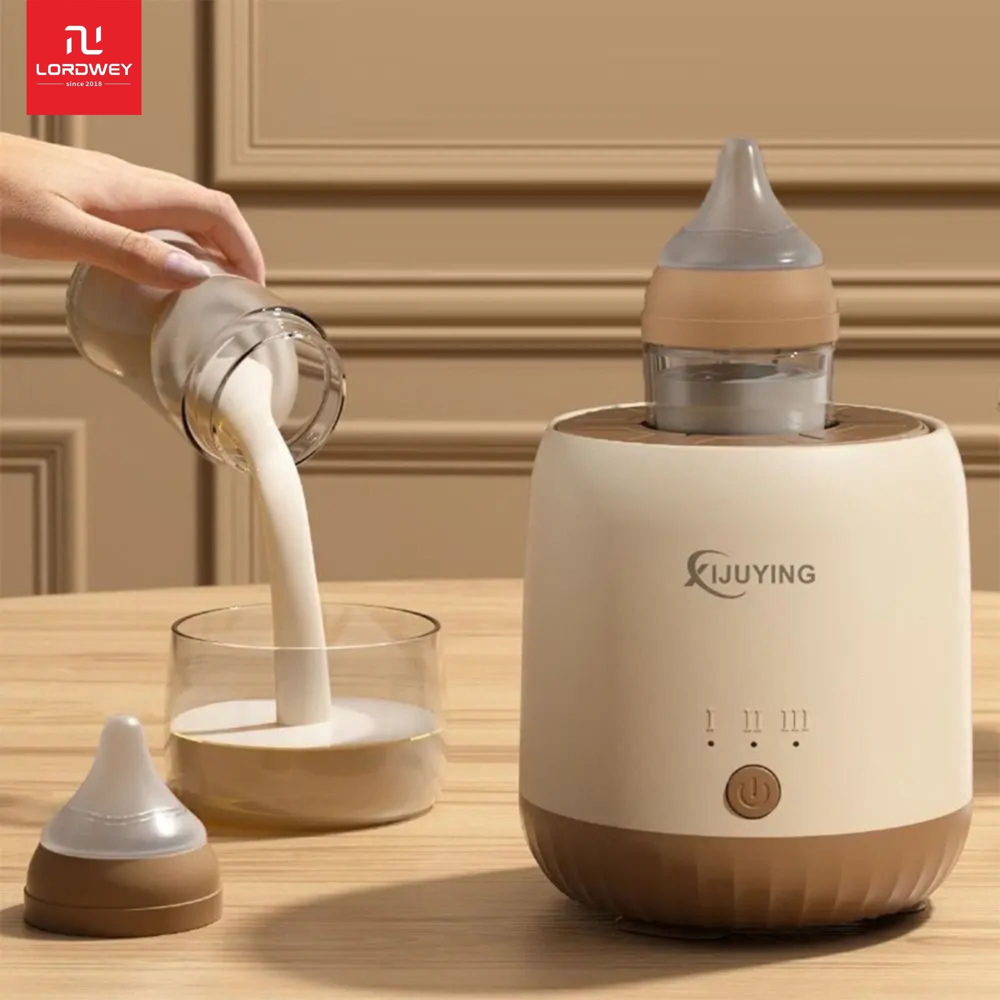 Lordwey Thuận Tiện Sữa Bột Máy Xay Sinh Tố Im Lặng Điện công thức trẻ sơ sinh Maker Thông Minh thông minh USB Sữa Bột Mixer cho bé ăn Nguồn Cung Cấp