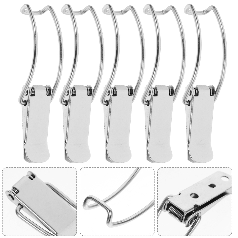 VORCOOL 10pcs Small Hasp Latch Gift Box Lock Jewelry Box Hasp Latch Wood Box Buckle Locks