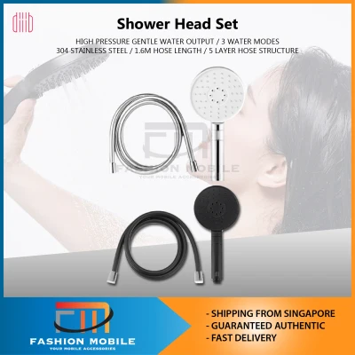 Xiaomi DIIIB Shower Head Set Da Bai Shower Head and Hose Reddot Award 2018 Large Water Surface Silver Black