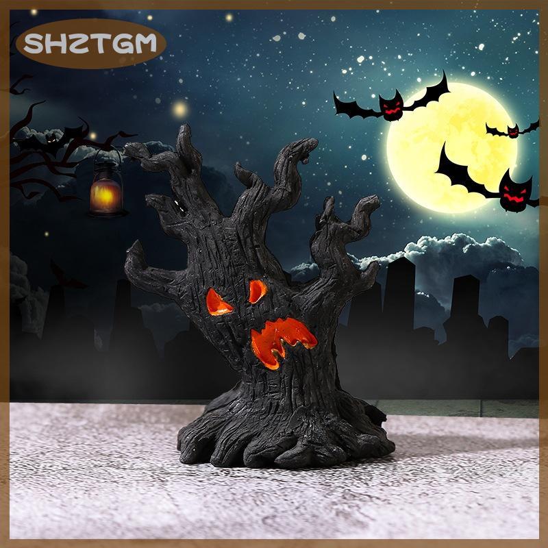 SHZTGM ของตกแต่งสวนขนาดเล็กลายฮาโลวีนรูปทรงแห้งของตกแต่งบ้านงานฝีมือเรซิ่นสำหรับปาร์ตี้ฮาโลวีนสร้างบรรยากาศสยองขวัญ ราคา 22 บาท*ส่งฟรี