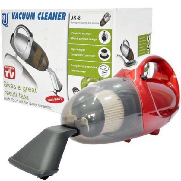 Máy hút bụi cầm tay mini, Máy hút thổi bụi cầm tay 2 chiều Vacuum Cleaner JK8 lực hút mạnh - BH 12 tháng