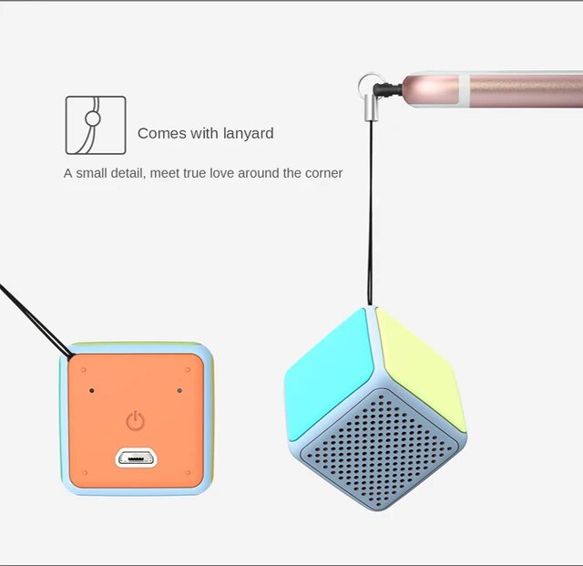 【Wireless】 Khách Hàng Yêu Thích Xách Tay Loa bluetooth không dây Mini điện thoại di động cá tính Nhỏ Rubik Của Cube Stereo