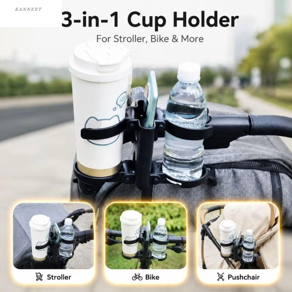 KANNERT 3 อิน 1 ที่วางแก้วสำหรับรถเข็นเด็ก ดับเบิลคัพ พับได้ ที่ยึดโทรศัพท์สำหรับรถเข็นเด็ก พกพาได้ ติดตั้งง่าย ชั้นวางเครื่องดื่ม การเดินทาง ราคา 356 บาท*ส่งฟรี